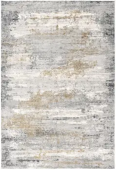 7' X 10' Gray Mod Distressed Strokes Area Rug