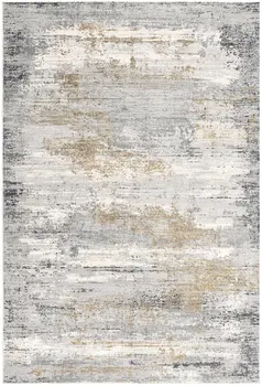 7' X 10' Gray Mod Distressed Strokes Area Rug