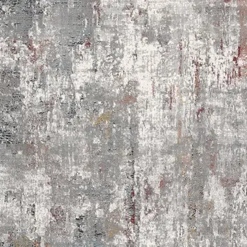 5' X 8' Gray And Ivory Abstract Area Rug
