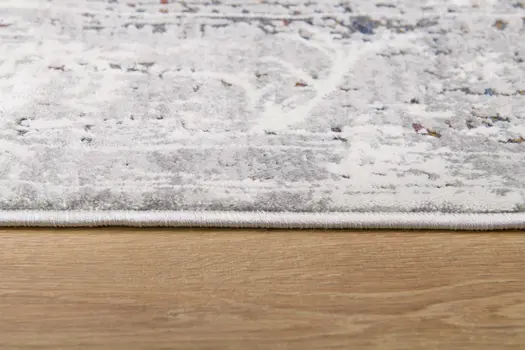 4' X 6' Gray Abstract Patterns Area Rug