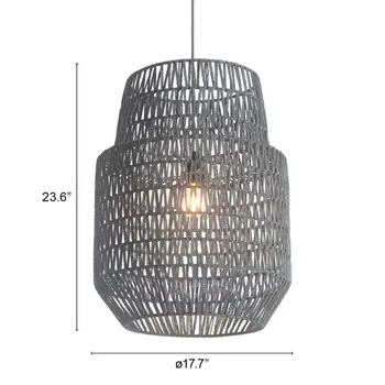 Gray Night Sky Zig Zag Ceiling Lamp