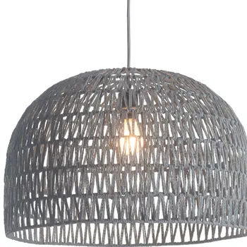 Gray Lantern Metal Dimmable Ceiling Light With Shades