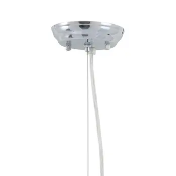 Silver Lantern Metal Chandelier With Silver Shades