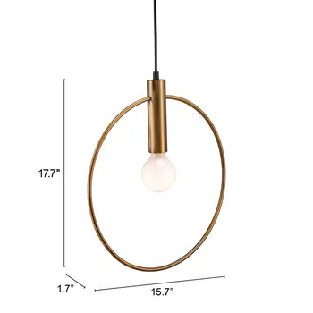 Gold Ring Metal Dimmable Chandelier