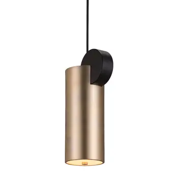 Gold Deco Cylinder Ceiling Lamp