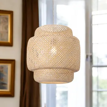 Natural Boho Weave Ceiling Lamp