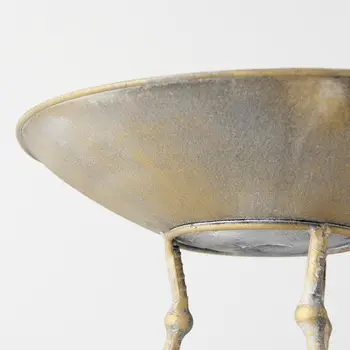 13" Gold Metal Round Centerpiece Bowl