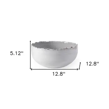 5" White Ceramic Decorative Bowl