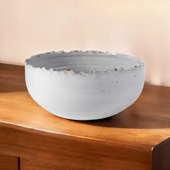 5" White Ceramic Decorative Bowl