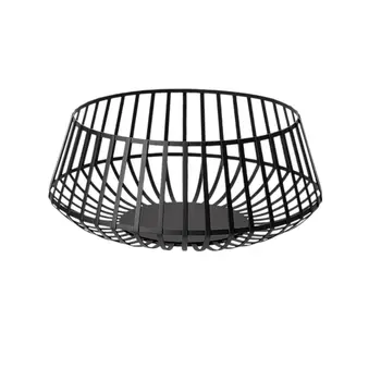 Set of Two Black Metal Decorative Bowl