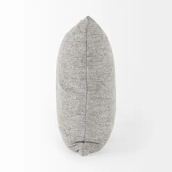 18" Gray Linen Throw Pillow Cover