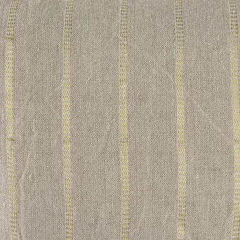 Beige And Gold Striped Pillow Cover