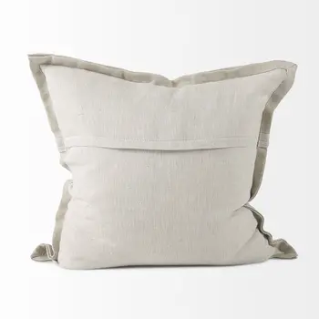 Cream Bordered Pillow Cover