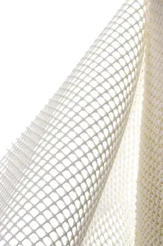 4' x 6' Ivory Striped Weave Non Slip Rug Pad