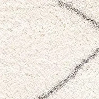 8' X 11' Ivory Modern Uneven Lattice Area Rug