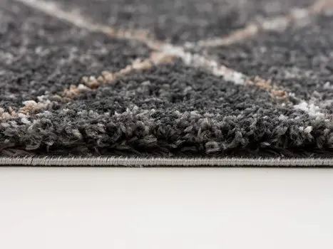 4' X 6' Gray Modern Distressed Lines Area Rug