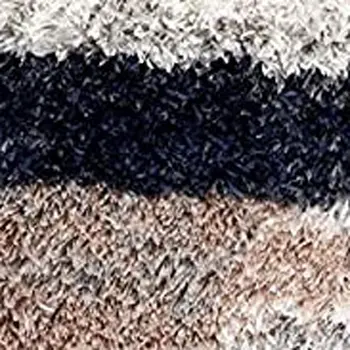 7' X 9' Gray And Black Strokes Area Rug