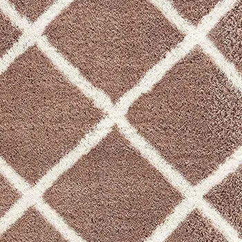 4' X 6' Beige Geometric Area Rug