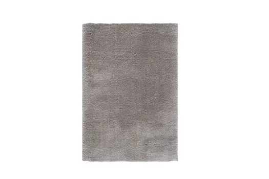 4' X 6' Gray Modern Solid Shag Area Rug