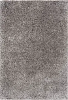 8' X 11' Gray Modern Solid Shag Area Rug