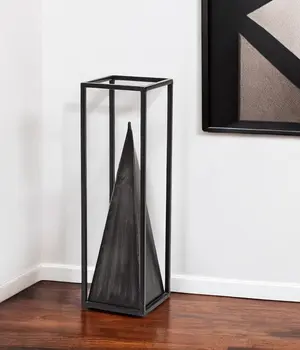 13" Black Metal Tabletop Sculpture