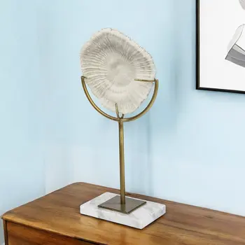 White And Gold Coastal Sculpture