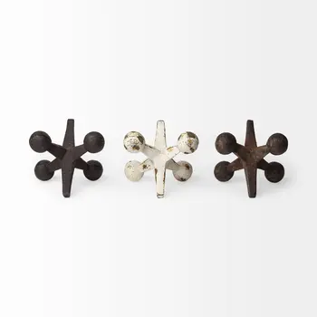 Set Of Three Iron Jack Sculptures