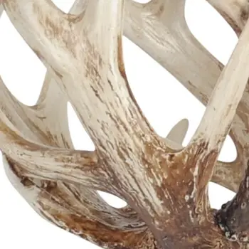 White Resin Antler Shaped Sculpture