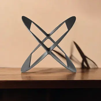 10" Black Polyresin Tabletop Sculpture