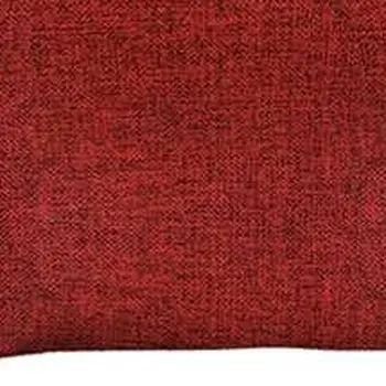 Set Of 4 Red Jacquard Lumbar Pillow Covers