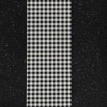 Set of Two 18" Black and White Houndstooth Fabric Throw Pillow Covers