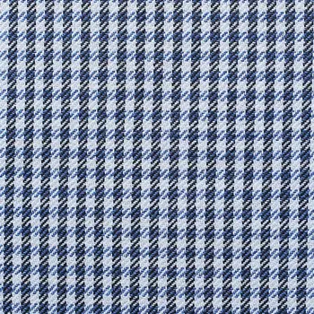 Set Of 2 Blue Houndstooth Pillow Covers