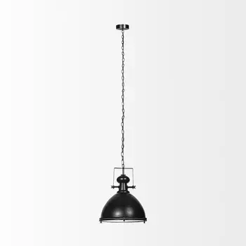 Industrial Black Metal Hanging Pendant Light