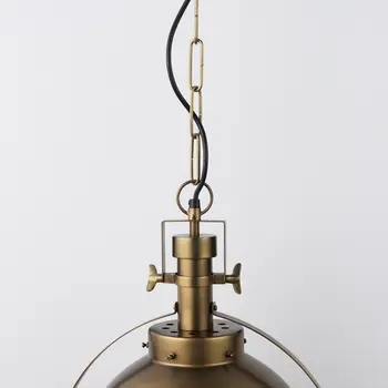 Gold Metal Sphere Pendant Hanging Light