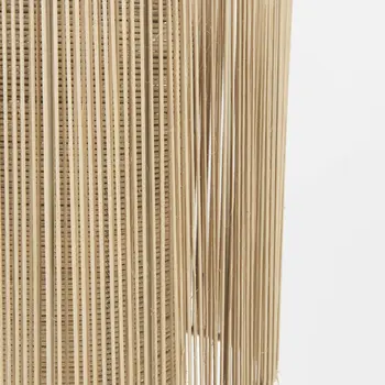 Natural Cane Cylindrical Hanging Pendant Light