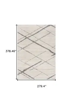 9' X 13' Gray Modern Abstract Pattern Area Rug