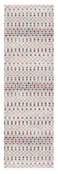 13' Blue And Ivory Ikat Runner Rug