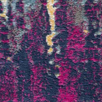 9' X 13' Gray and Magenta Abstract Area Rug