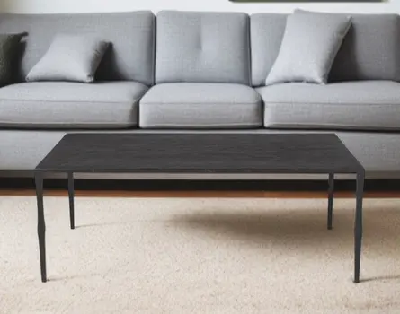 22" Black Iron Coffee Table