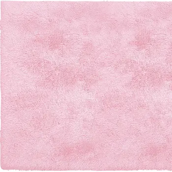 4' X 5' Pink Shag Power Loom Area Rug