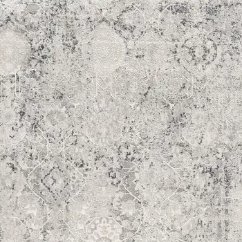 8' X 10' Gray and Ivory Abstract Area Rug