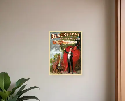 Vintage 1895 Blackstone Magic Unframed Print Wall Art