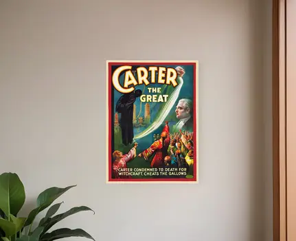 Vintage 1926 Carter Witchcraft Magic Unframed Print Wall Art