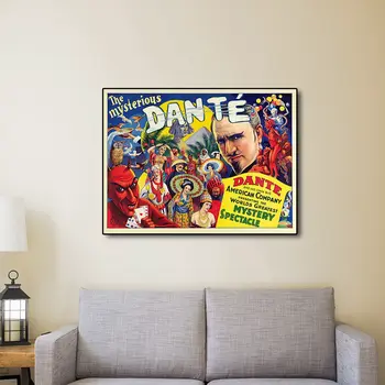 The Mysterious Dante Vintage Magic Unframed Print Wall Art