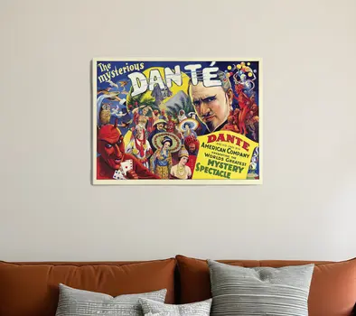 The Mysterious Dante Vintage Magic Unframed Print Wall Art