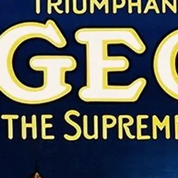 George The Supreme Master Vintage Magic Unframed Print Wall Art