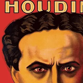 20" X 28" Houdini Master Of Mystery Vintage Magic Poster Wall Art