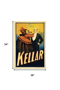 Kellar Having Drinks With The Devil Vintage Magic Unframed Print Wall Art