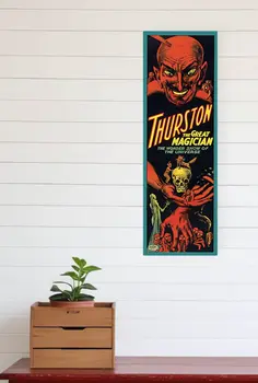 8" X 24" Thurston The Great Wonder Show Vintage Magic Poster Wall Art