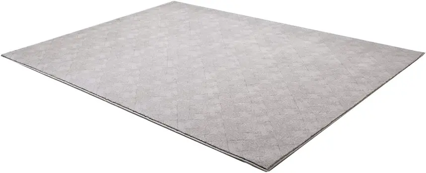 8' X 11' Gray Distressed Diamonds Area Rug